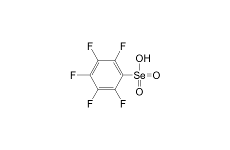 Benzeneselenonic acid, pentafluoro-