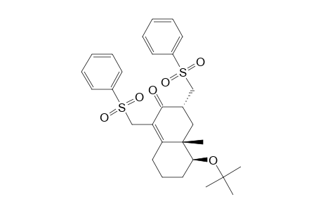 2(3H)-Naphthalenone, 5-(1,1-dimethylethoxy)-4,4a,5,6,7,8-hexahydro-4a-methyl-1,3-bis[(phen ylsulfonyl)methyl]-, [3R-(3.alpha.,4a.beta.,5.beta.)]-