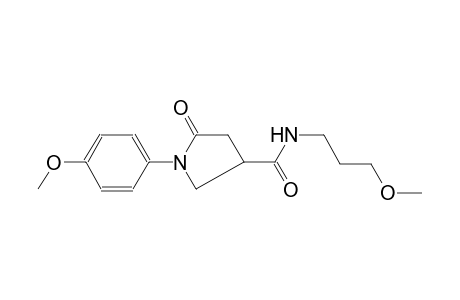 3-pyrrolidinecarboxamide, 1-(4-methoxyphenyl)-N-(3-methoxypropyl)-5-oxo-