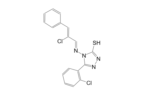 5-(2-chlorophenyl)-4-{[(E,2Z)-2-chloro-3-phenyl-2-propenylidene]amino}-4H-1,2,4-triazol-3-yl hydrosulfide