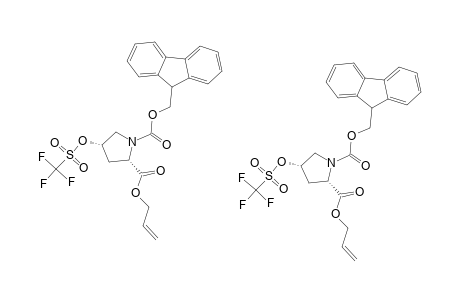 CIS-N-FLUORENYLMETHOXYCARBONYL-4-TRIFLUOROMETHYLSULFONYLOXY-L-PROLINE-ALLYLESTER