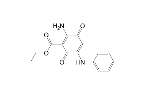 2-Amino-5-anilino-3,6-diketo-cyclohexa-1,4-diene-1-carboxylic acid ethyl ester