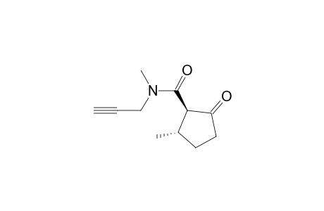 N-Methyl-N-propargy-5-methyl-2-oxocyclopentaanecarboxamide