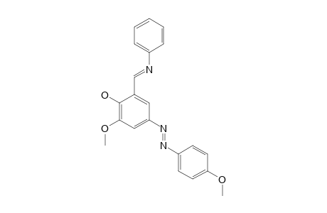 2-METHOXY-4-(4-METHOXYPHENYLAZO)-6-PHENYLIMINOMETHYLPHENOL