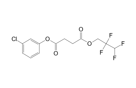 Succinic acid, 2,2,3,3-tetrafluoropropyl 3-chlorophenyl ester