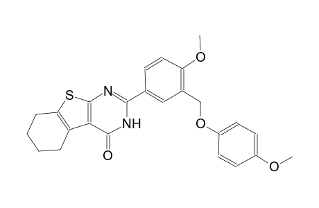 2-{4-methoxy-3-[(4-methoxyphenoxy)methyl]phenyl}-5,6,7,8-tetrahydro[1]benzothieno[2,3-d]pyrimidin-4(3H)-one