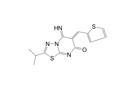 5-Imino-2-isopropyl-6-(2-thienylmethylene)-5,6-dihydro-7H-[1,3,4]thiadiazolo[3,2-a]pyrimidin-7-one