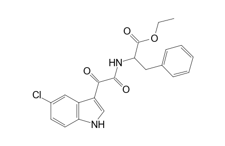 N-[(5-chloroindol-3-yl)glyoxyloyl)-3-phenylalanine, ethyl ester
