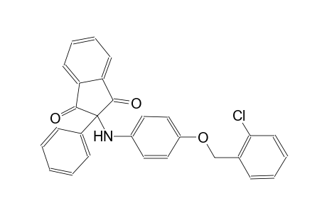 2-{4-[(2-chlorobenzyl)oxy]anilino}-2-phenyl-1H-indene-1,3(2H)-dione