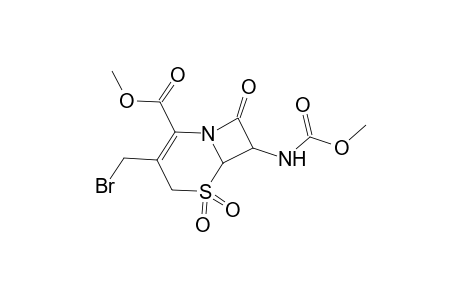 Methyl 3-(bromomethyl)-7-[(methoxycarbonyl)amino]-8-oxo-5-thia-1-azabicyclo[4.2.0]oct-2-ene-2-carboxylate 5,5-dioxide