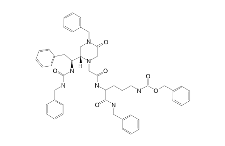 N-[2-[4-BENZYL-(2S)-[(1S)-(3-BENZYLUREIDO)-2-PHENYLETHYL]-5-OXO-PIPERAZIN-1-YL]-ACETYL]-ORN(Z)-NH-BN