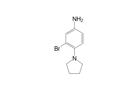 Benzenamine, 3-bromo-4-(1-pyrrolidinyl)-