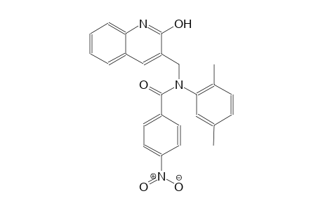 N-(2,5-dimethylphenyl)-N-[(2-hydroxy-3-quinolinyl)methyl]-4-nitrobenzamide