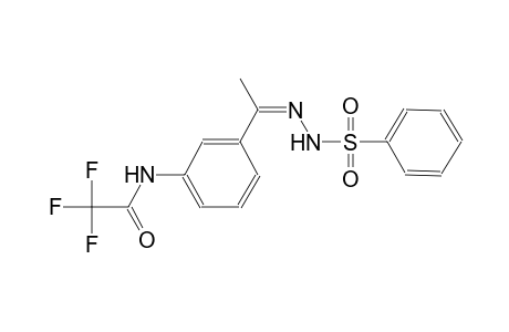 2,2,2-trifluoro-N-{3-[(1Z)-N-(phenylsulfonyl)ethanehydrazonoyl]phenyl}acetamide