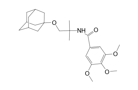 Benzamide, N-[1,1-dimethyl-2-(tricyclo[3.3.1.1(3,7)]dec-1-yloxy)ethyl]-3,4,5-trimethoxy-