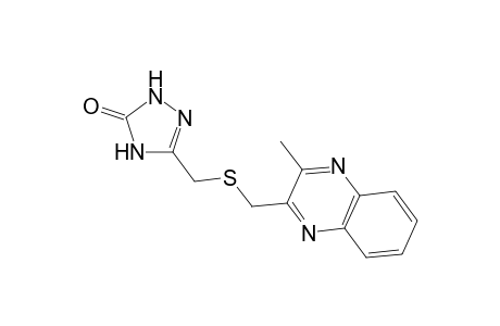 3H-1,2,4-Triazol-3-one, 2,4-dihydro-5-[[[(3-methyl-2-quinoxalinyl)methyl]thio]methyl]-