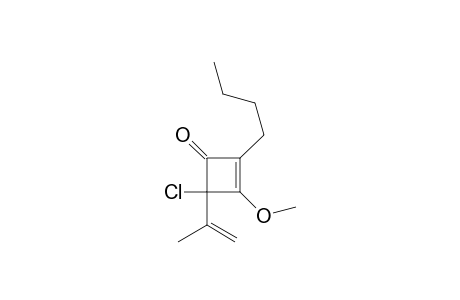 2-(1-Butyl)-4-chloro-3-methoxy-4-(1-methylethenyl)-2-cyclobuten-1-one