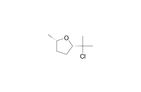 cis-2-(1'-Chloro-1'-methylethyl)-5-methyltetrahydrofuran