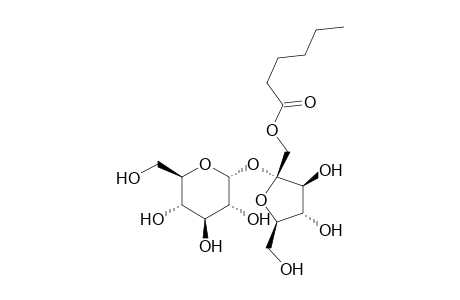 .alpha.-D-Glucopyranoside, 1-O-(1-oxohexyl)-.beta.-D-fructofuranosyl