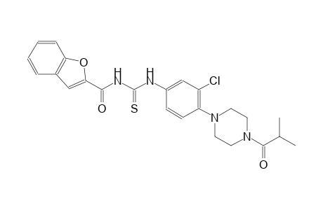 N-(1-benzofuran-2-ylcarbonyl)-N'-[3-chloro-4-(4-isobutyryl-1-piperazinyl)phenyl]thiourea