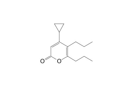 4-cyclopropyl-5,6-dipropyl-2-pyranone