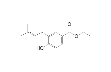 ETHYL-4-HYDROXY-3-(3'-METHYL-2'-BUTENYL)-BENZOATE