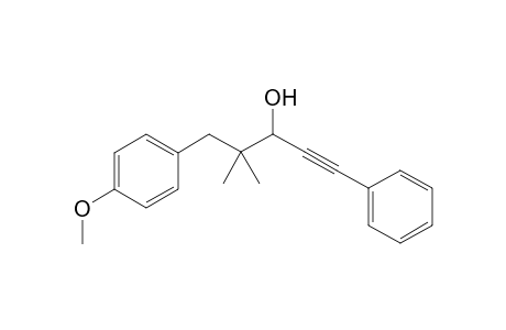 3-Hydroxy-5-(4-methoxyphenyl)-4,4-dimethyl-1-phenyl-1-pentyn
