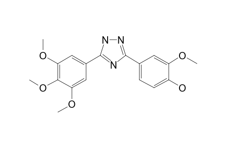 2-Methoxy-4-[5-(3,4,5-trimethoxyphenyl)-1H-1,2,4-triazol-3-yl]phenol