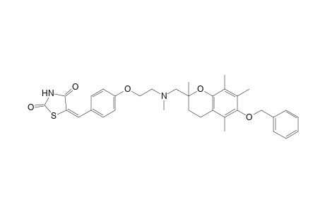 5-[4-[2-[N-(6-Benzyloxy-2,5,7,8-tetramethylchroman-2-ylmethyl)-N-methylamino]ethoxy]phenylmethylene]thiazolidin-2,4-dione