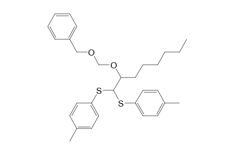 1-Methyl-4-[1-(4-methylphenyl)sulfanyl-2-(phenylmethoxymethoxy)octyl]sulfanyl-benzene
