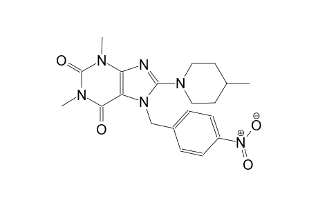 1,3-dimethyl-8-(4-methyl-1-piperidinyl)-7-(4-nitrobenzyl)-3,7-dihydro-1H-purine-2,6-dione