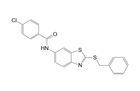 N-[2-(benzylsulfanyl)-1,3-benzothiazol-6-yl]-4-chlorobenzamide