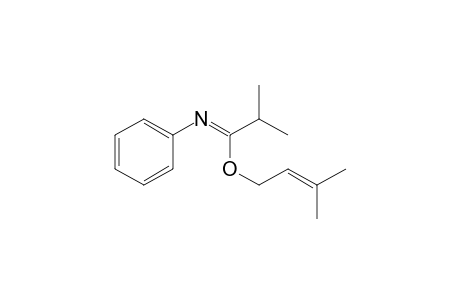 Propanimidic acid, 2-methyl-N-phenyl-, 3-methyl-2-butenyl ester