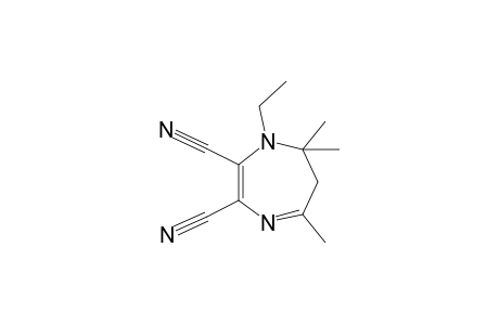 1-Ethyl-5,7,7-trimethyl-6,7-dihydro-1H-1,4-diazepine-2,3-dicarbonitrile