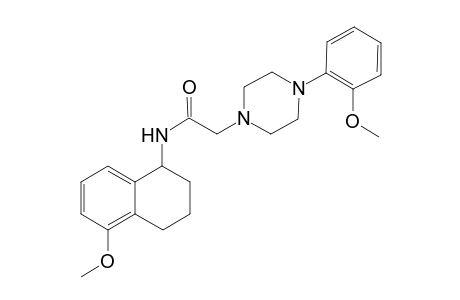 N-(5-Methoxy-1,2,3,4-tetrahydronaphthalen-1-yl)-4-(2-methoxyphenyl)-1-piperinazineacetamide
