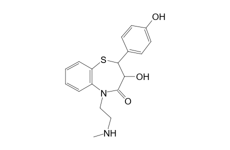 Diltiazem-M (deacetyl-O-demethyl-N-demethyl-) MS2