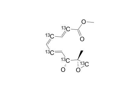 METHYL-(8R,9S)-9,10-EPOXY-8-HYDROXY-9-METHYL-DECA-(2E,4Z,6E)-TRIENOATE;C(13)-ENRICHED-FORM