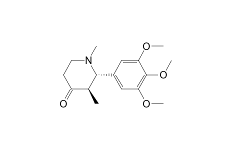 (2S,3R)-1,3-dimethyl-2-(3,4,5-trimethoxyphenyl)-4-piperidinone