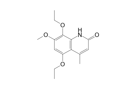 5,8-Diethoxy-7-methoxy-4-methyl-2(1H)-quinolinone