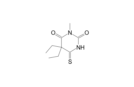 1-Methyl-4-thio-5,5-diethylbarbituric acid