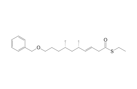 (5S,7S,E)-S-Ethyl 10-(benzyloxy)-5,7-dimethyldec-3-enethioate