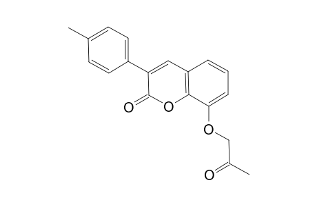 3-(4'-Methylphenyl)-8-(2-oxopropoxy)coumarin