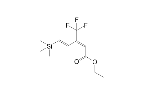 (2E,4E)-3-(trifluoromethyl)-5-trimethylsilyl-penta-2,4-dienoic acid ethyl ester