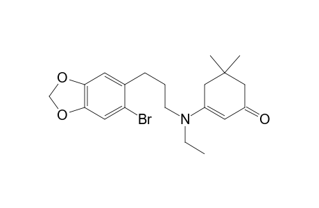 3-[3-(2-Bromo-4,5-methylenedioxyphenyl)-N-ethylpropylamino]-5,5-dimethylcyclohex-2-en-1-one
