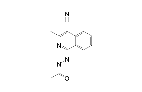 1-ACETYLHYDRAZINO-3-METHYLISOQUINOLINE-4-CARBONITRILE