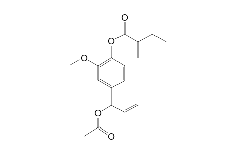 4-(1-Acetoxyallyl)-2-methoxyphenyl 2-methylbutanoate