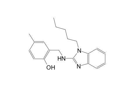 4-methyl-2-{[(1-pentyl-1H-benzimidazol-2-yl)amino]methyl}phenol