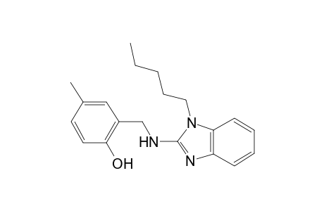 4-methyl-2-{[(1-pentyl-1H-benzimidazol-2-yl)amino]methyl}phenol