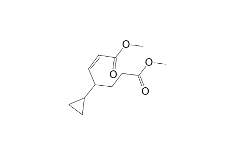 Dimethyl (2Z)-4-cyclopropyl-2-heptenedioate