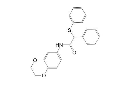 N-(2,3-dihydro-1,4-benzodioxin-6-yl)-2-phenyl-2-(phenylsulfanyl)acetamide